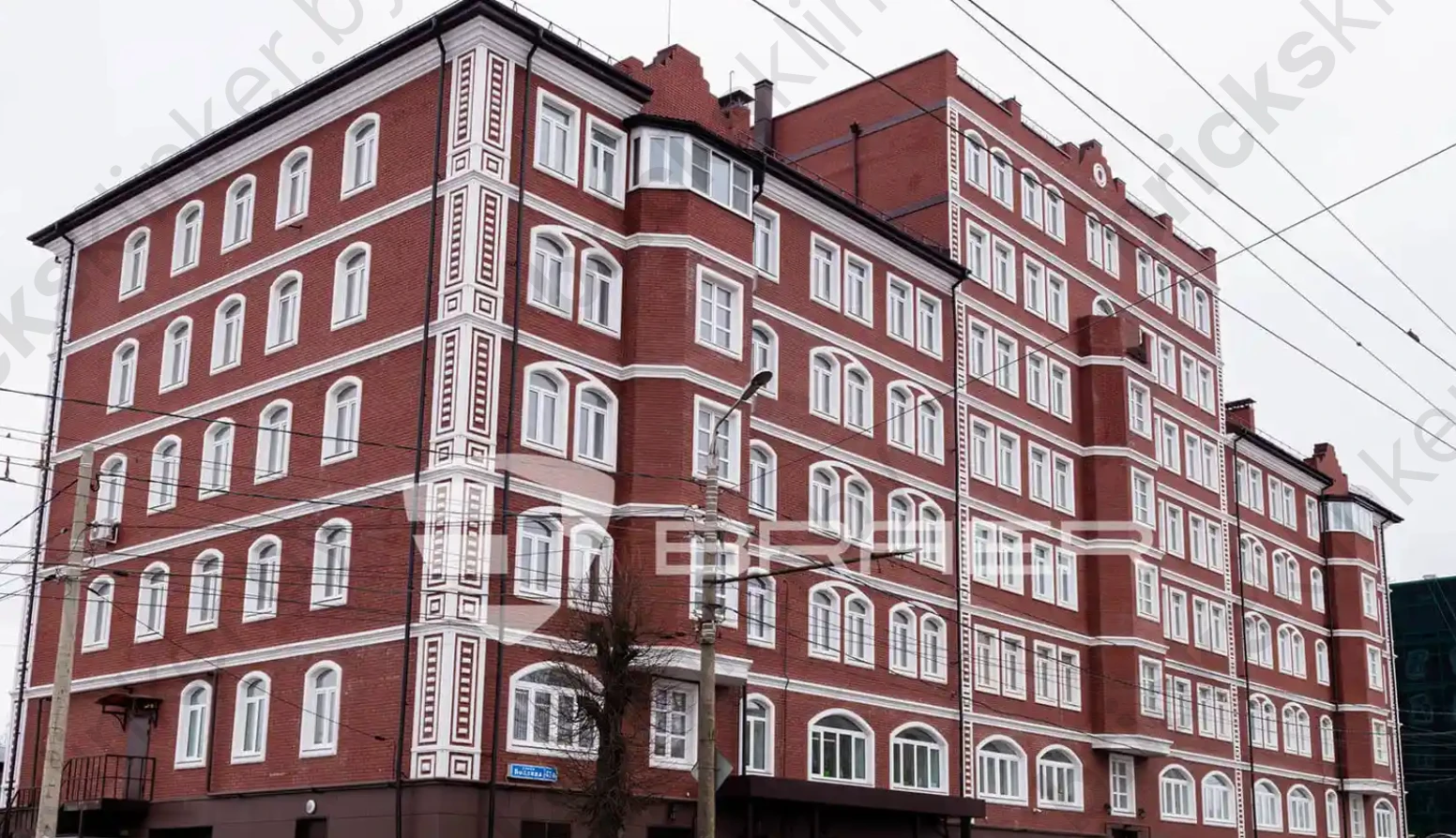 изображение Кирпич лицевой керамический 1НФ 250х120х65 Бордо гладкий М150 Braer