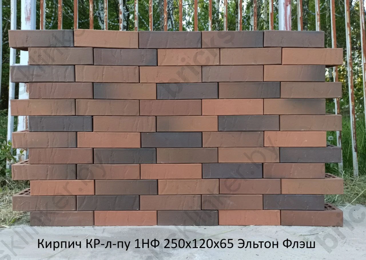 изображение Кирпич лицевой керамический 1НФ 250х120х65 Эльтон Флеш М200 Volgabrick